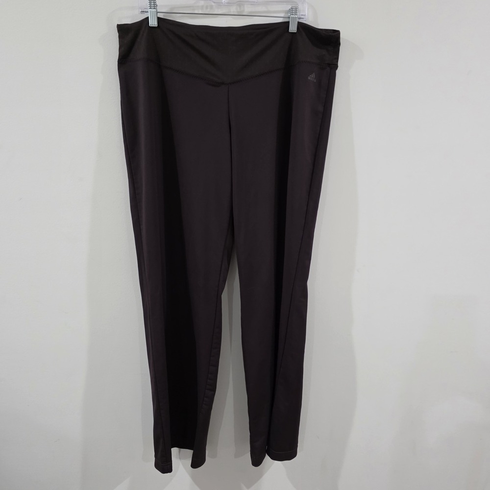Adidas Clima365 Womens Wide Leg Leggings Size XL Purple Pants Stretch